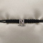 Bracciale cordino con lettera N