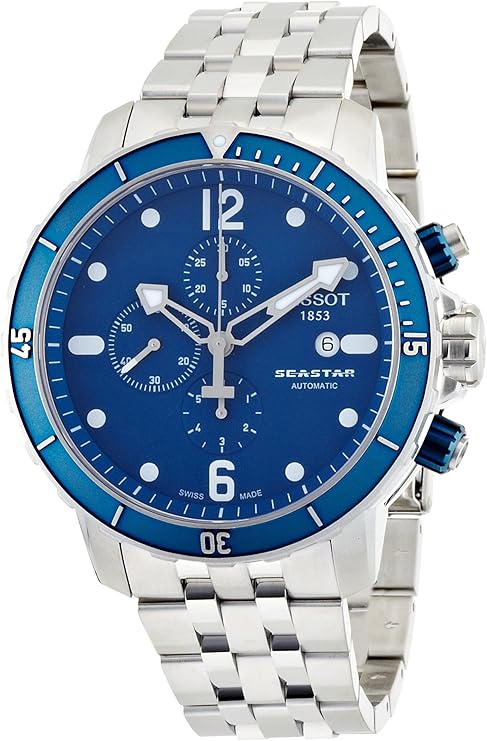 Orologio Tissot cronografo Seastar quadrante blu T066.427.11.047.00