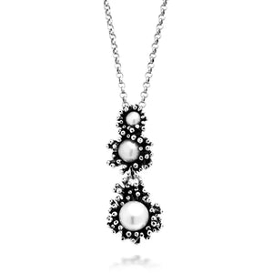 pendente anemone mini Collana in Argento 925 e perle naturali SKU:11263